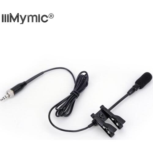 Adjust the Angle !! Lavalier Lapel Condenser Microphone Metal Double Clip for Sennheiser Wireless Transmitter 3.5mm Screw jack