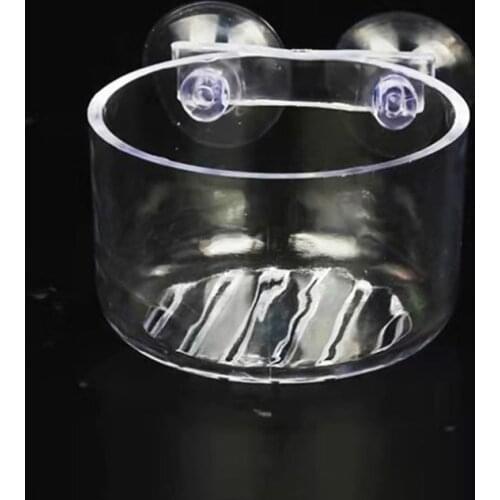 Aquarium Decoration Hanging Fish Tank Mini Crystal Glass Pot Polka Water Potted Planting Cylinder Cup Aquarium Accessories