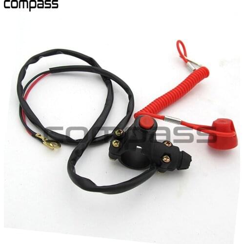 On Off Start Kill Switch Motorcycle Universal Outboard ATV Stop Motor Safety Lanyard Emergency