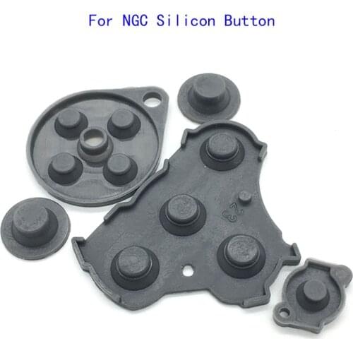 Replacement For Nintendo GameCube NGC Controller Conductive Silicone Button Pad [1set=5pcs]