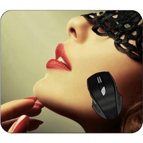 Printed Mouse Pad Girl Lipstick Woman Mouse Pad For Home Office Working