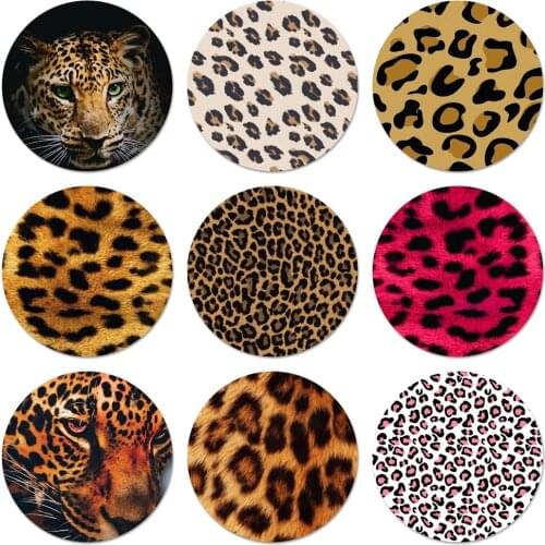 58mm Tiger Leopard Badge Brooch Pin Accessories For Clothes Backpack Decoration gift