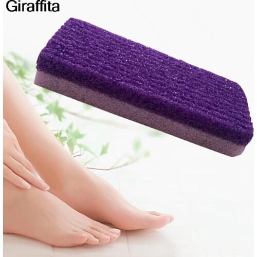 1 Pc Foot Care Exfoliator Pedicure Tool PU Stone Block Foot Care Scrubber Dead Hard Skin Remover Cleaner Tools Purple Color