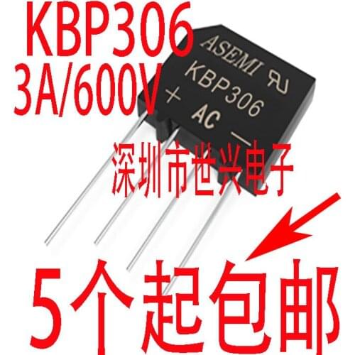 100% New&Original KBP306 3A600V DIP4 In Stock (10pcs/lot)