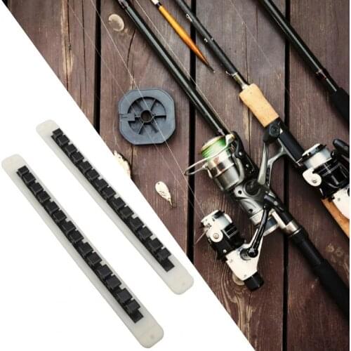 2PCS Black White Wall Mounted Vertical Fish Rod Pole Rack Holder Professional Fishing Tackle Accessories Supplies