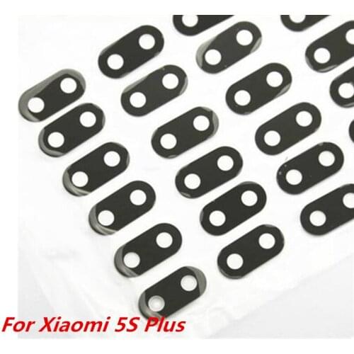 2pcs New Glass Back Rear Camera Lens Glass Replacement Spare Parts with Sticker for Xiaomi Mi5S Plus