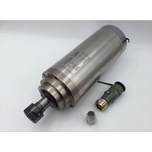 3KW Water Cooled ER20 Spindle Motor 220V 24000rpm D=100mm 4 bearings CNC Woodworking Engraving Permanent Torque GDZ100-3