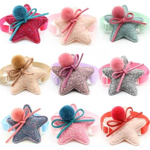 30/50 Pcs Pet Dog Grooming ProductPentagram Design Puppy Dog Bow Ties Necktie For Cat Dog Grooming Accessories Pet Supplies