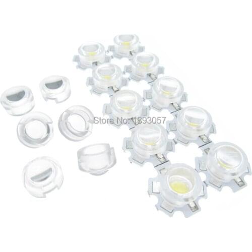 60pcs 13mm IR LED mini Lens 1W 3W 5W 15 30 45 60 90 100 Degree Needn't Holder for IR CCTV LED Convex Lenses