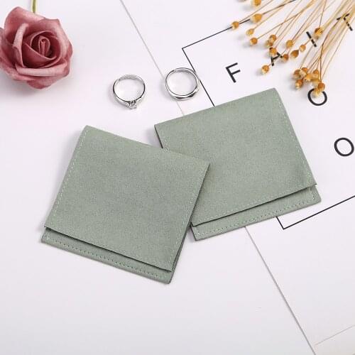 Microfiber Velvet Bag Jewelry Presents Pouches for Earrings Necklace Christmas Jewellery Wedding Gift Package Can Personalized