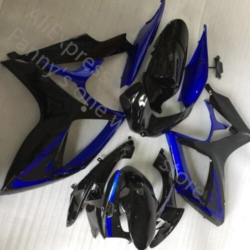 Black blue Injection Fairing set for SUZUKI K6 GSXR 600 750 2006 2007 ABS motorcycle fairing GSXR750 GSXR600 06 07 Fairing