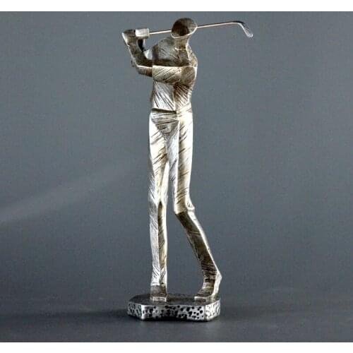 American abstract characters crafts are restoring ancient ways golfer decoration Home study desk Decorative Crafts