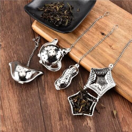 304Stainless steel Filter Peanut Tea Strainer Bird Teapot Tea Infuser Tool