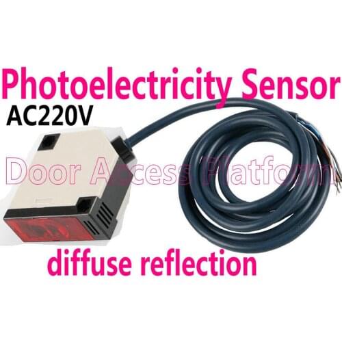 AC220V Photoelectric Switch Sensor Diffuse eflectance Beam access control Infrared sensor sliding door and car parking sensor