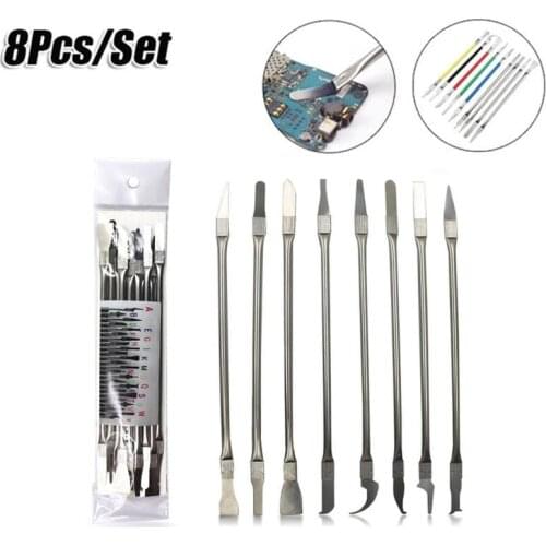 8Pc/Set 8in 1 Phone Repair Thin Tools CPU Metal Remover Burin To Remove For Mobile Phone Computer NAND IC Chip Repair Hand Tools