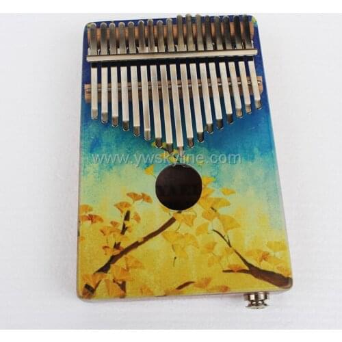 17 Keys Kalimba ,solid Mahogany Body Thumb Piano Musical Instrument Kalimba Accessories With pickup