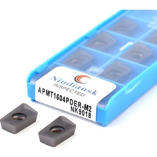 10pcs APMT1135PDER-M2 NK9018 APMT1604PDER-M2 NK9018 Carbide inserts face mill turning tools Cutter Milling CNC Lathe metal Tools