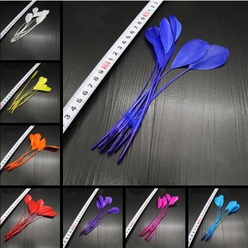 20pcs Beautiful Goose Wing Feathers for Needlework 5-7 "/ 13-18cm DIY Jewelry Crafts Handicraft Wedding Accessories Decoration