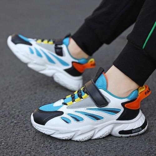 Cool Fashion Boys Sports Shoes Outdoor Sneakers Girls Running High Quality Children Unisex Soft Bottom Anti-slip Kid Shoes
