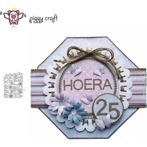 Piggy Craft metal cutting dies cut die mold New Letter decoration Scrapbook paper craft knife mould blade punch stencils dies