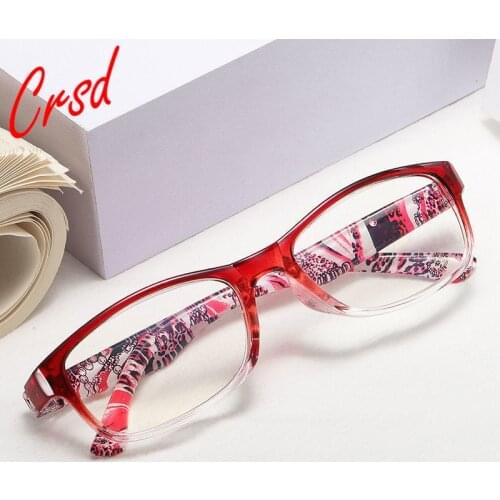 CRSD 2020 Fashion One-Piece Reading Glasses For Men And Women High-End Resin Reading Glasses Anti-Radiation Reading Glasses