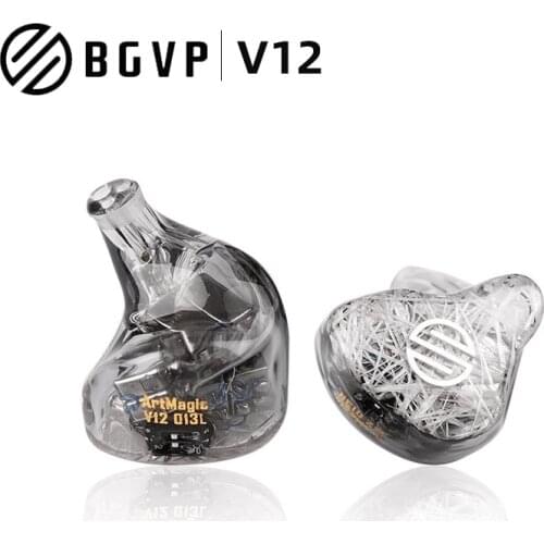 BGVP V12 Earphones Knowles+Soion 12 BA Headphone with 0.78 Detachable Cable Hi-Res Audio Earbuds