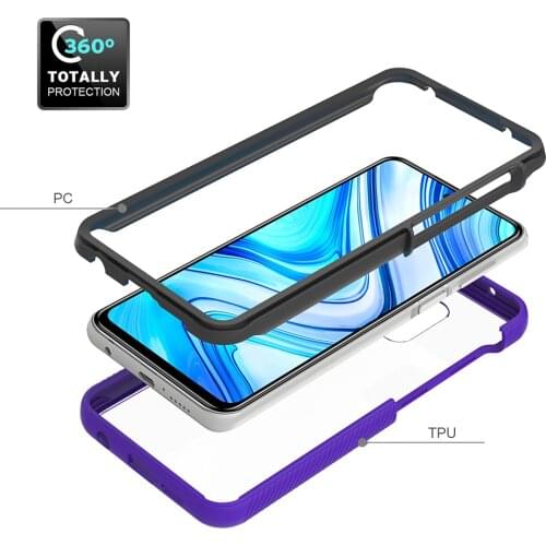 Xiaomi Redmi Note 9S 9 Pro Phone Case Clear Hard Armor Protection Cover Funda for Redmi Note 9 Pro Max Shockproof Rugged Casess