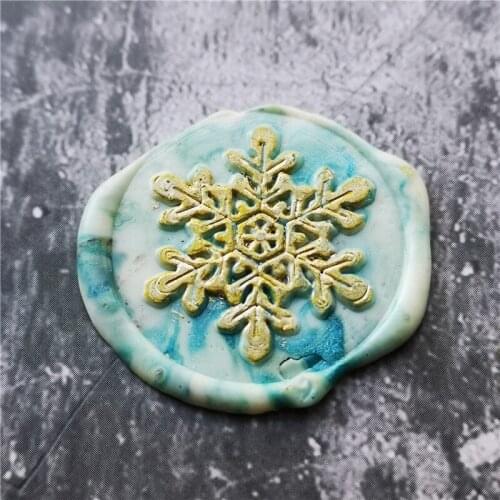 Merry christmas Snowflake wax seal stamp Retro Wood Stamp Sealing Wax Seal Stamp Wedding Decorative sealing Stamp wax seals