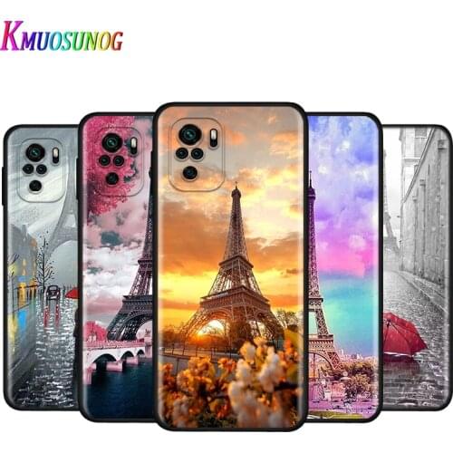 Silicone Cover Paris Eiffel Tower France For Xiaomi Redmi Note 10 10S 9T 9S 9 8T 8 7 7S 6 5A 5 4 4X 5G Pro Max Phone Case