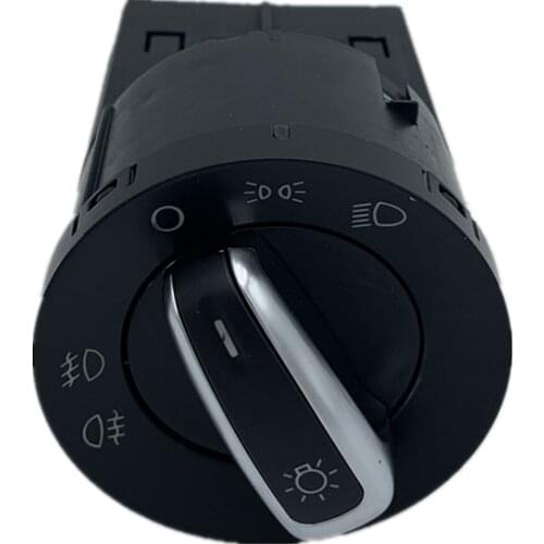 High quality 6RD941531 Chrome Headlight Fog Lamp Switch For AUDI A4 8E B6 TT 8N Transporter T5 VW Polo 6R Jetta IV VI 6