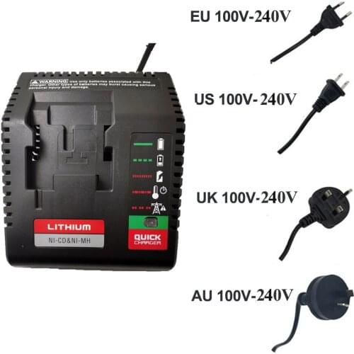 PCXMVC PCMVC PCLMVC Battery Charger For Porter Cable 18V Lithium Ion&Ni-Cd&Ni-MH PC18B PC18BL PC18BLEX PC18BLX PCC489N