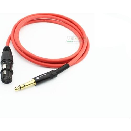 1Pcs NEUTRIK Yongsheng customized cable cannon female plug large three-core straight plug YS202D-BG XLR fever audio cable HiFi