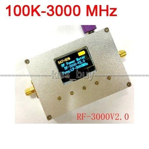 100 KHZ-3000 MHZ OLED RF Power Meter+ Sofware RF Attenuation Value
