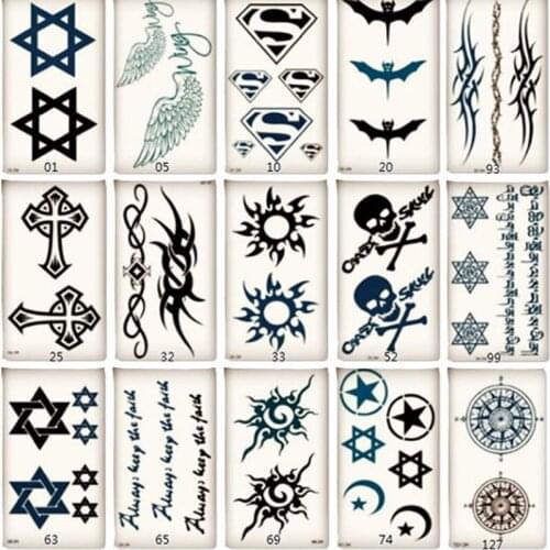 15 sheets waterproof tattoo stickers for men and women