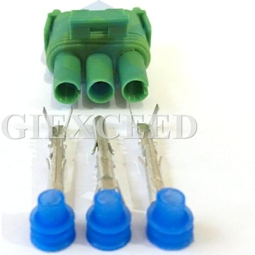 2 Sets 3 Pin Sensor Socket Automotive Connector Car Plug Female Connector