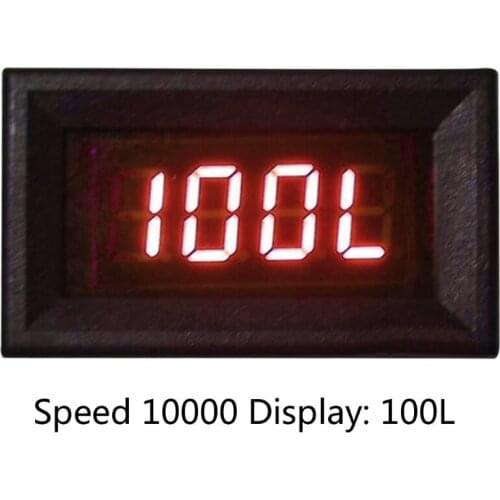 2 in 1 LED Tachometer Gauge Digital RPM Voltmeter for Auto Motor Rotating Speed
