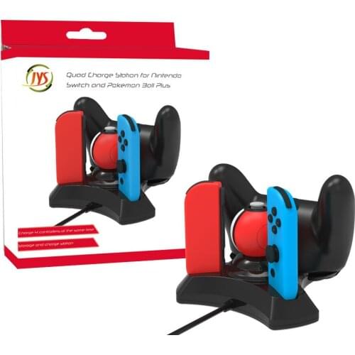 4 IN 1 Quad Charge Station USB Charger Dock Station Charging Stand Display Cradle Showcase Holder for Nintend Switch JoyCon Cont