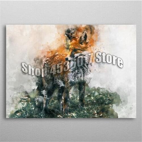 5d Diy Diamond Painting Cross Stitch Diamond Embroidery Watercolor Fox Diamond Mosaic Full Rhinestone Gifts Picture Home Decor