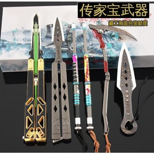 Apex legends heirloom Bangalore Gibraltar Wraith evil spirit dagger sickle axe throwing stick alloy model