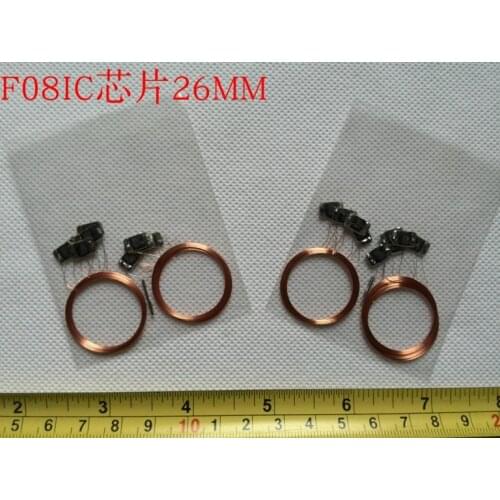 Diameter 26mm 13.56MHz F08 COB and antenna IC tags 10pcs/Lot
