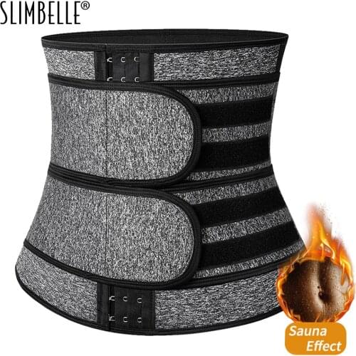 Women Neoprene Waist Trainer Body Shaper Corsets with Hooks Cincher Corset Top Slimming Belt Black Shapers Shapewear Plus Size