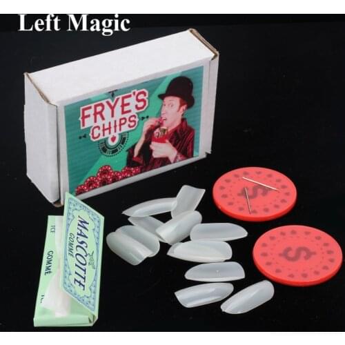 FryeS Chips (DVD And Gimmicks) By Charlie Frye Close Up Magic Trick Fun Illusion Mentalism Magic Props Tools
