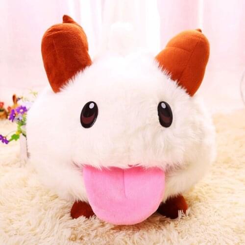 25CM Cute Poro Game League Of Legends Plush Stuffed Toys LOL Limited Poro Kawaii Plush Doll Baby Toy Birthday Gift For Children