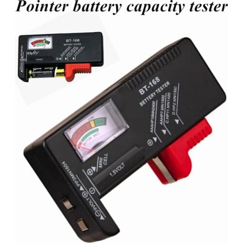 Charge indicator Voltage Meter Tools BT168 battery tester Pointer battery capacity tester Digital Battery Tester Volt Checker