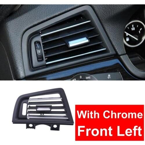 LHD Left Hand Drive Front Left AC Wind Air Conditioning Vent Grille Outlet Panel With Chrome Plate For BMW 5 Series F10 F18 520