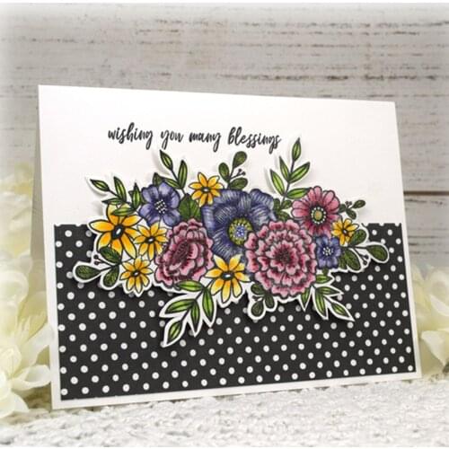 Butterflies Blooming Flowers Metal Cutting Dies&Cordinating Stamps For Scrapbooking Craft Die Cut Card Making Embossing Stencil