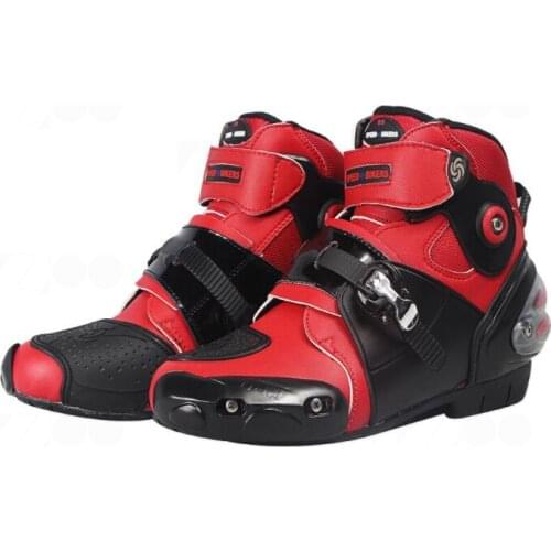 Microfiber Leather Motorcycle boots Mens dirt bike Boots Knee-high Motocross Boots Riding Motorboats Waterproof boots