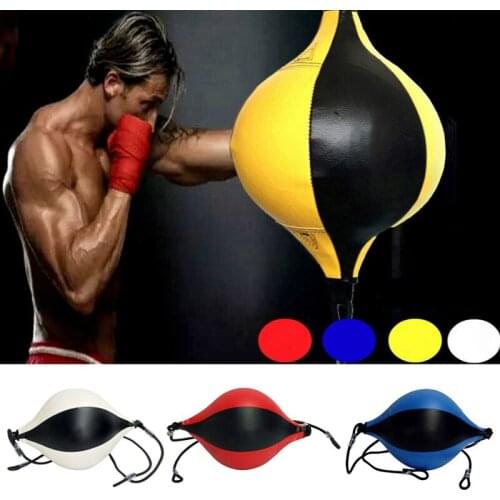 Inflatable Punching Ball PU Pear Boxing Bag Reflex Speed Balls Muay Thai Punch Box Fitness Sports Equipment Training Adults z