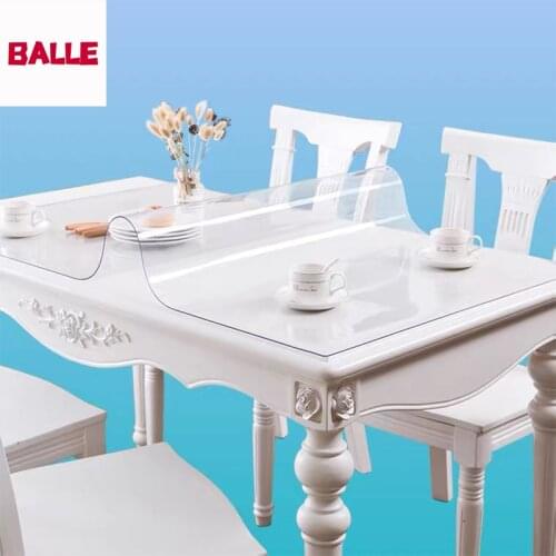 1mm, 1.5mm, 2mm Transparent Tablecloth Strong Waterproof Plastic PVC Table Cover Oil-Proof Kitchen Dining Table Place Mat