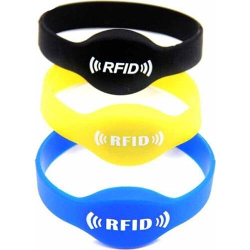 30pcs RFID Wrist Keyfob 125KHz Silica Waterproof Em4100/Tk4100 chip Access Control Card three color options